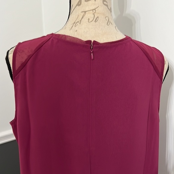 Soft Surroundings PM purple Blouse Tank top Zipper on the back - Picture 6 of 8